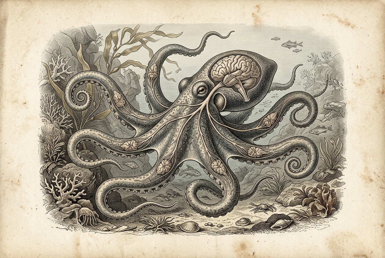 An Octopus Has Nine Brains